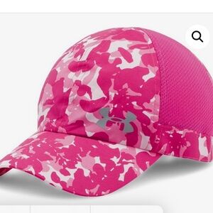 Under Armour Women’s Pip Flyfast Run Hat/Cap-Tropic Pink Camo 1287833-654